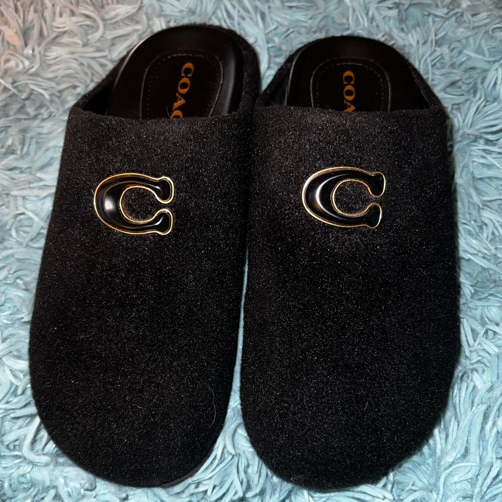 Coach Black Slip-Ons